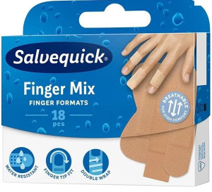 Salvequick Finger Mix 18 sztuk - Długi termin ważności!