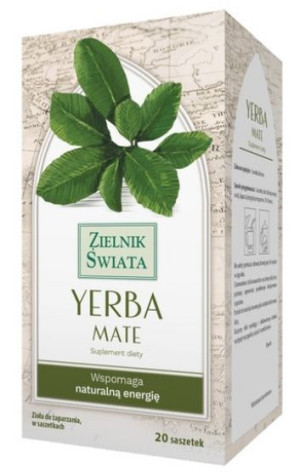 Yerba Mate Zielnik Świata zioła do zaparzenia 20 saszetek - Długi termin wa