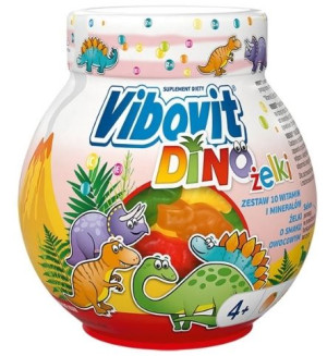 Vibovit Dino żelki od 4 roku życia 50 sztuk - Długi termin ważności!