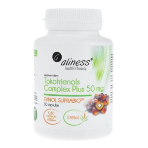 Aliness Tokotrienols Complex Plus 50mg 60 kapsułek - Długi termin ważności!