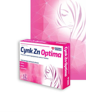 Rodzina Zdrowia Cynk Zn Optima 30 tabletek - Długi termin ważności!