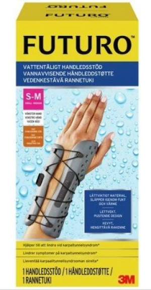 Stabilizator Futuro nadgarstkowy wodoodporny S/M lewa ręka 1 sztuka