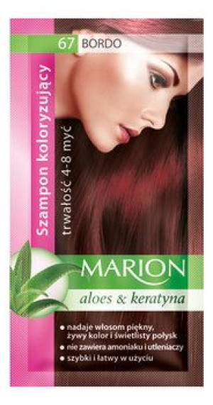 Marion Szampon koloryzujący 67 Bordo 40 ml - Długi termin ważności!