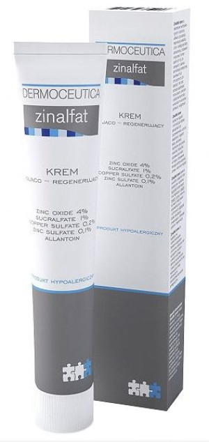 Zinalfat, Krem kojąco-regenerujący, 50 ml - Długi termin ważności!