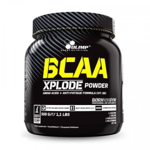 BCAA Xplode powder, fruit punch, 500g - Długi termin ważności!