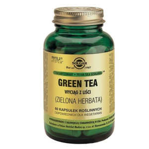 Solgar Green Tea 60 kapsułek - Długi termin ważności!