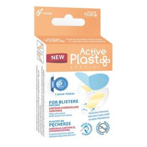 Plastry Active Plast Special na pęcherze 7x38cm 5 sztuk - Długi termin ważn