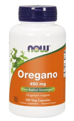 Now Foods, Oregano, 450mg, 100 kapsułek - Długi termin ważności!