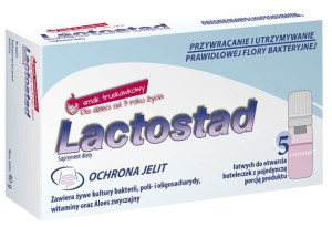 Lactostad dla dzieci płyn doustny 5 ampułek po 7ml - Długi termin ważności!