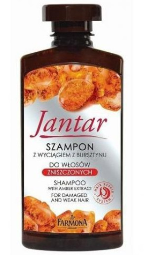 Farmona Jantar Szampon z wyciągiem naturalnego bursztynu 300 ml - Długi ter