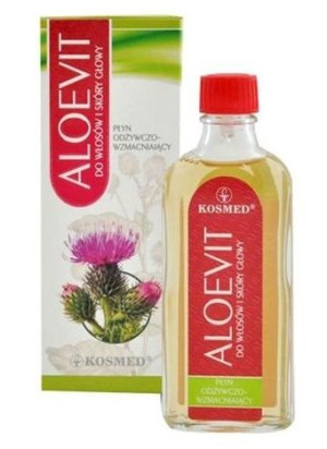 Kosmed Aloevit Płyn do włosów odżywczo-wzmacniający 100ml - Długi termin wa