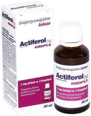 Actiferol Fe krople 30 ml - Długi termin ważności!