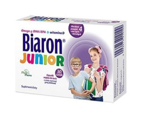 Biaron Junior 30 kapsułek do żucia - Długi termin ważności!