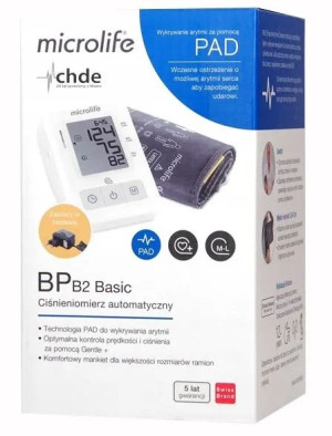 $  Ciśnieniomierz Microlife BP B2 Basic automatyczny z zasilaczem 1 sztuka