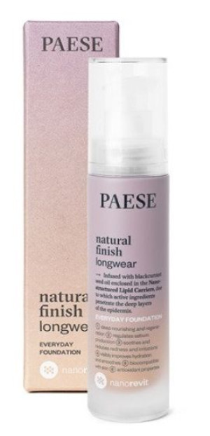 Paese, Podkład Natural finish, 04 Warm beige,35 ml