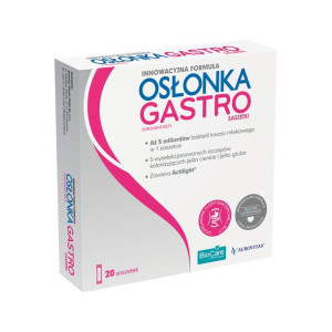 Osłonka Gastro suplement diety proszek 20 saszetek - Długi termin ważności!
