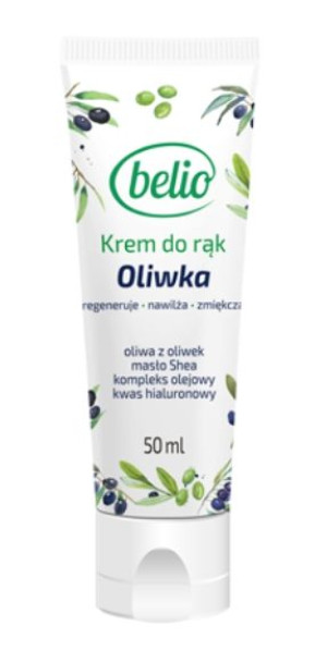Belio Oliwka, Krem do rąk, 50 ml - Długi termin ważności!