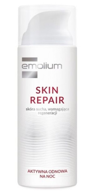 Emolium Skin Repair, Aktywna odnowa na noc, 50ml - Długi termin ważności!