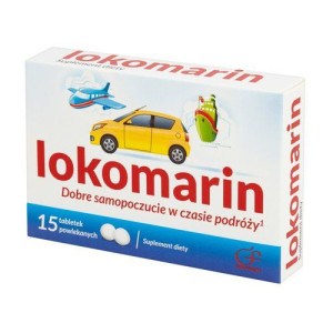Lokomarin 15 tabletek powlekanych - Długi termin ważności!
