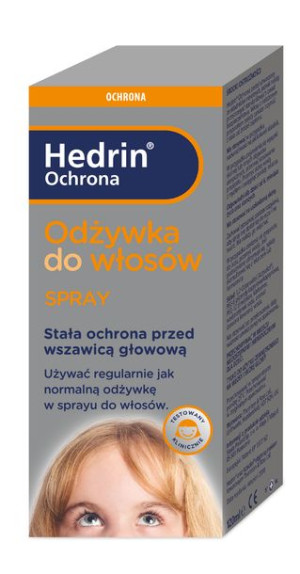 Hedrin, Ochrona Odżywka do włosów w sprayu, 120ml - Długi termin ważności!