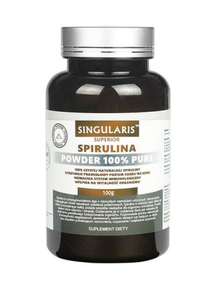 Singularis Superior Spirulina Powder 100% Pure 100g - Długi termin ważności
