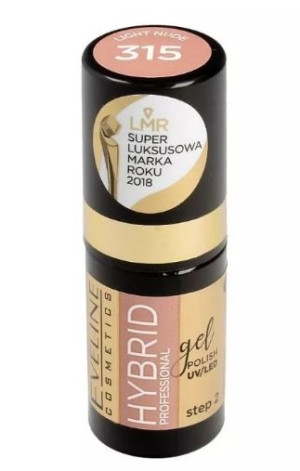 Eveline lakier hybrydowy do paznokci 315 Light Nude 5ml