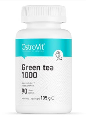 OstroVit, Green Tea 1000, 90 tabletek - Długi termin ważności!