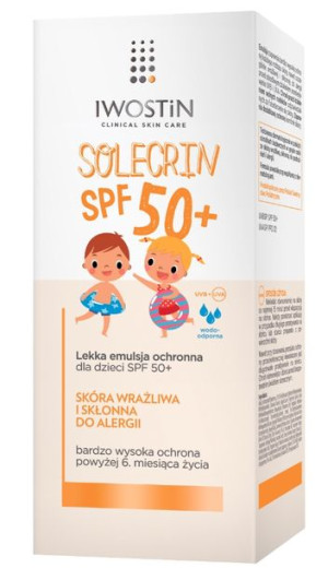 Iwostin Solecrin, Emulsja ochronna dla dzieci, SPF 50+, 100 ml - Długi term