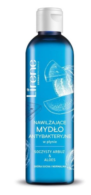 Lirene, Nawilżające Mydło antybakteryjne, Soczysty Arbuz & Aloes, 250 ml -