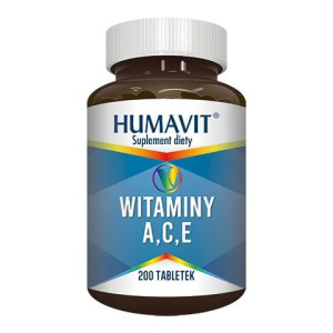 Humavit V drożdze piwne z witaminami ACE 200 tabletek - Długi termin ważnoś