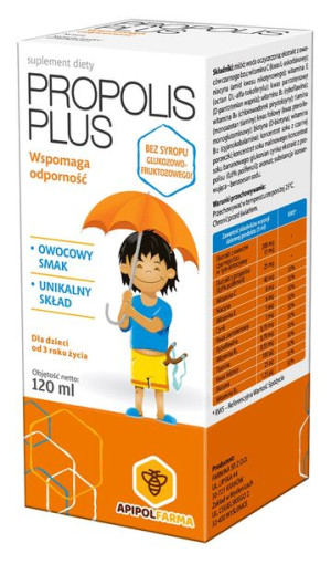Propolis Plus syrop, 120 ml - Długi termin ważności!