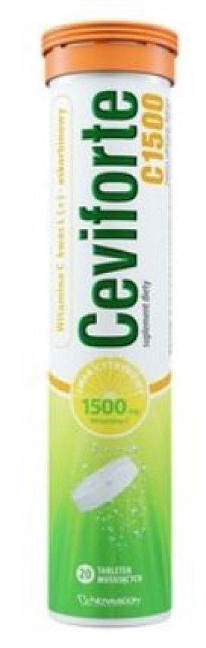 Ceviforte C 20 tabletek musujących - Długi termin ważności!