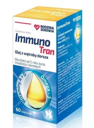 Rodzina Zdrowia ImmunoTran 60 kapsułek - Długi termin ważności!