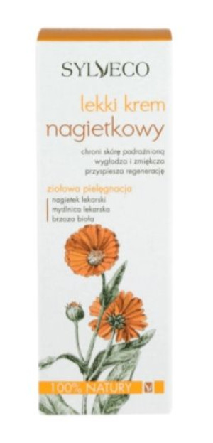 Sylveco Lekki krem nagietkowy do twarzy 50 ml - Długi termin ważności!