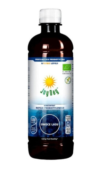 Joy Day, Koncentrat napoju probiotycznego, owoce lasu, 500 ml - Długi termi