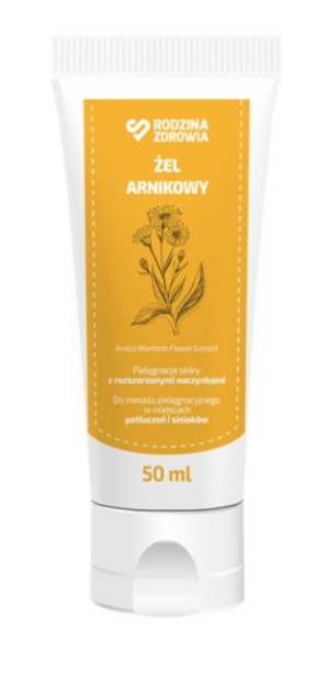 Rodzina Zdrowia, Żel arnikowy, 50 ml - Długi termin ważności!