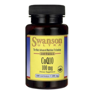 Swanson Koenzym Q10 100mg 100 kapsułek żelowych - Długi termin ważności!