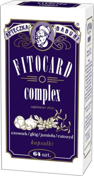 Fitocard complex, 64 kapsułek - Długi termin ważności!