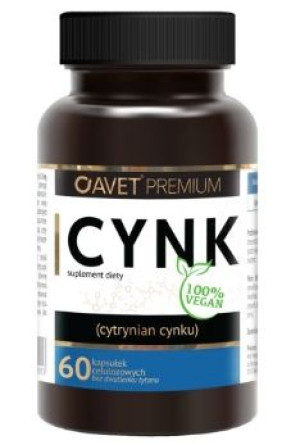 Avet Premium, Cynk, 60 kapsułek