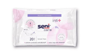 Seni Care chusteczki do higieny intymnej Inti+ 20 sztuk - Długi termin ważn
