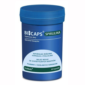 Bicaps Spirulina 60 kapsułek - Długi termin ważności!