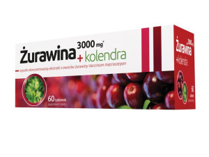 Żurawina + kolendra 60 tabletek - Długi termin ważności!
