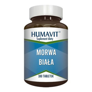 Humavit Morwa Biała 180 tabletek - Długi termin ważności!