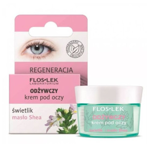 Flos-Lek Odżywczy Krem pod oczy świetlik i masło Shea 15 ml - Długi termin
