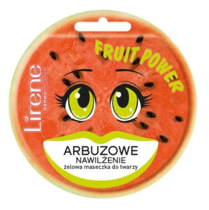 Lirene, Maska żelowa z arbuzem, 10 ml - Długi termin ważności!