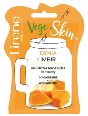 Lirene, Kremowa Maska, Dynia&Imbir, 9 ml - Długi termin ważności!