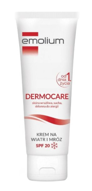 Emolium Dermocare, Krem na wiatr i mróz, SPF 20, 75 ml - Długi termin ważno