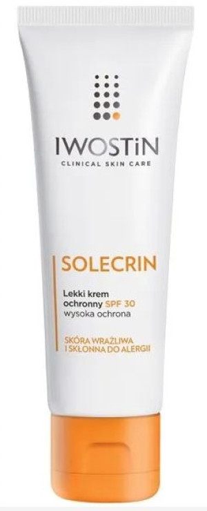 Iwostin Solecrin, lekki krem ochronny, SPF 30, 50 ml - Długi termin ważnośc