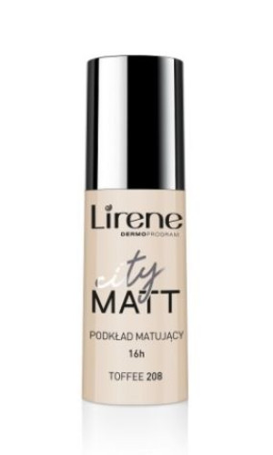 Lirene  Fluid City Matt Matująco-Wygładzający Mat 208 Toffee 30 ml - Długi