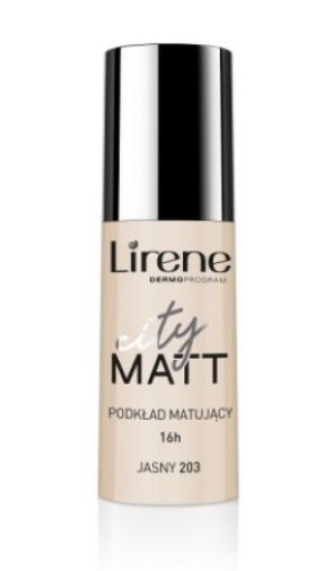 Lirene City Matt Fluid matująco-wygładzający jasny 203 30 ml - Długi termin